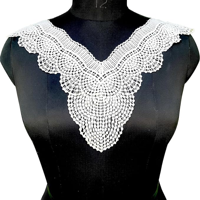 Ani Accessories dyeable neckline patch in soft fabric, ideal for custom dyeing, sewing on kurtis, gowns and designer outfits!