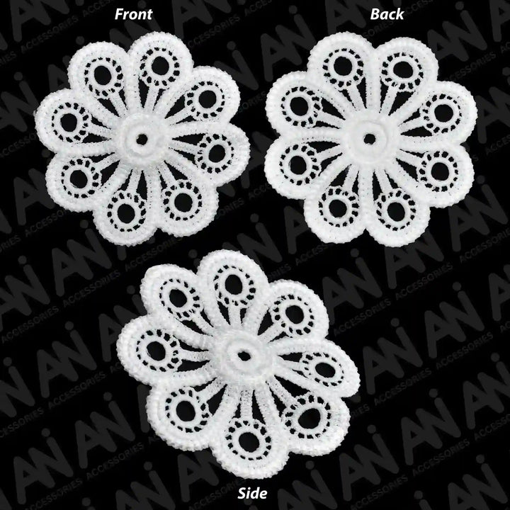 Ani Accessories floral appliqué spun poly patch for dresses kurtis saree embroidery craft sewing