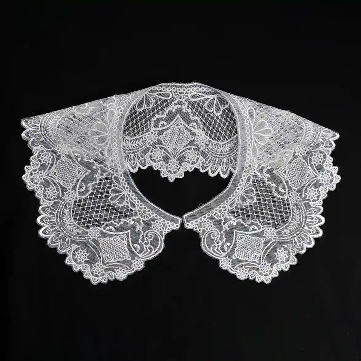 Ani Accessories floral cutwork cross design Peterpan collar with intricate embroidery for dresses blouses and DIY use