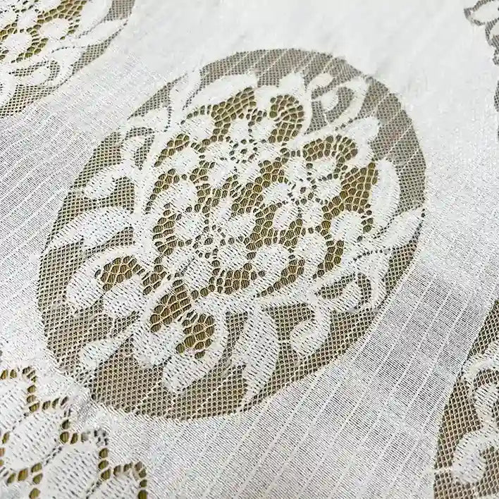 Ani Accessories floral damask medallion French lace dyeable fabric 58 inch for gowns and fashion use
