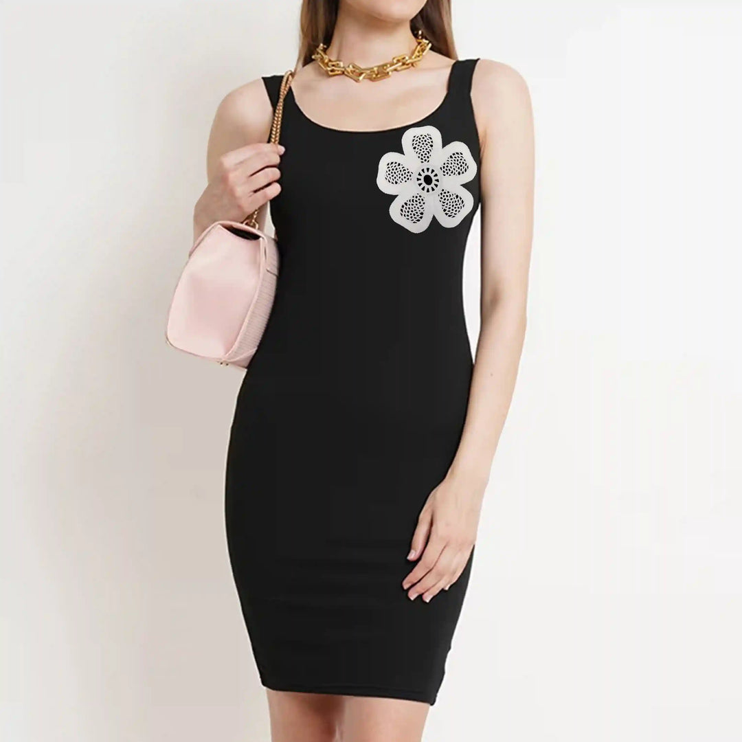 Ani Accessories floral fantasy crochet cotton patch shimmering petals for kurti blouse dress sewing craft