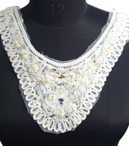 Ani Accessories flower contains pearl design neckline with delicate detailing for elegant ethnic wear