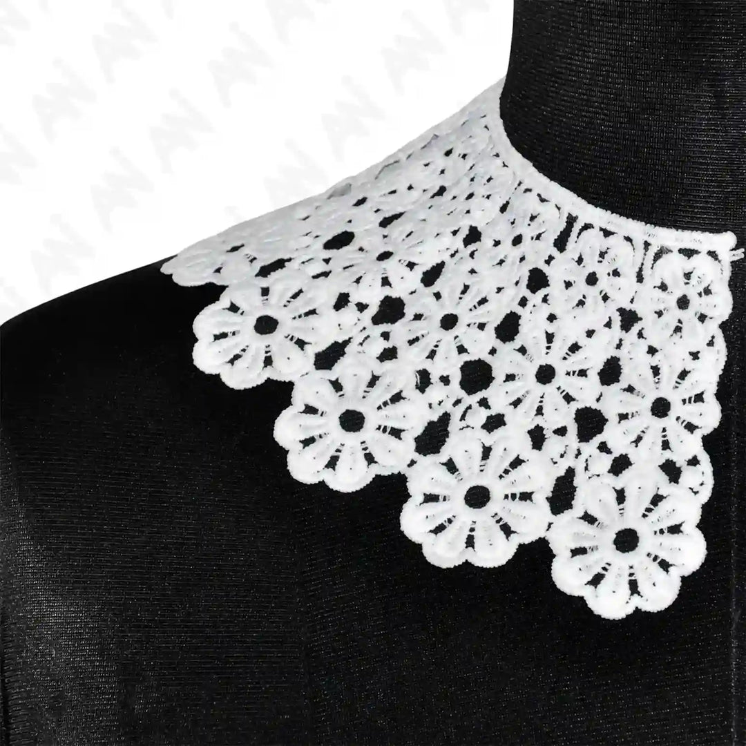 Ani Accessories flowing floral lace neck collar big and small option, small designed for kids fashion