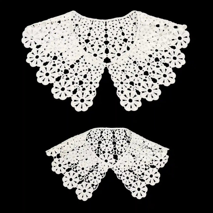 Ani Accessories flowing floral lace neck collar big and small size, small for kids dresses and festive wear styling