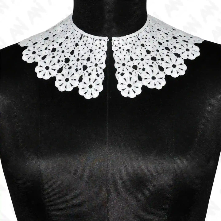 Ani Accessories flowing floral lace neck collar in big and small sizes, small size ideal for kids outfits
