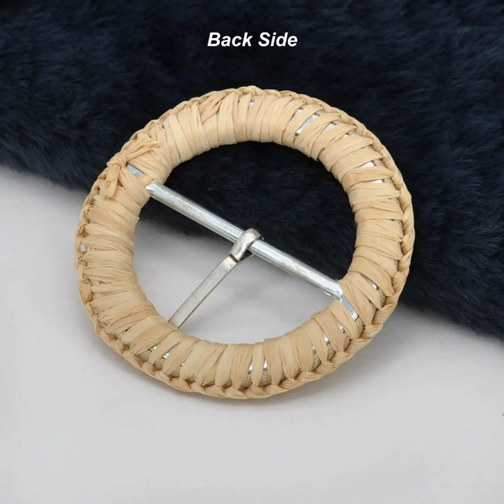 Ani Accessories round handcrafted buckle metal pin 2.5 inch buckle for belts bags DIY fashion decor