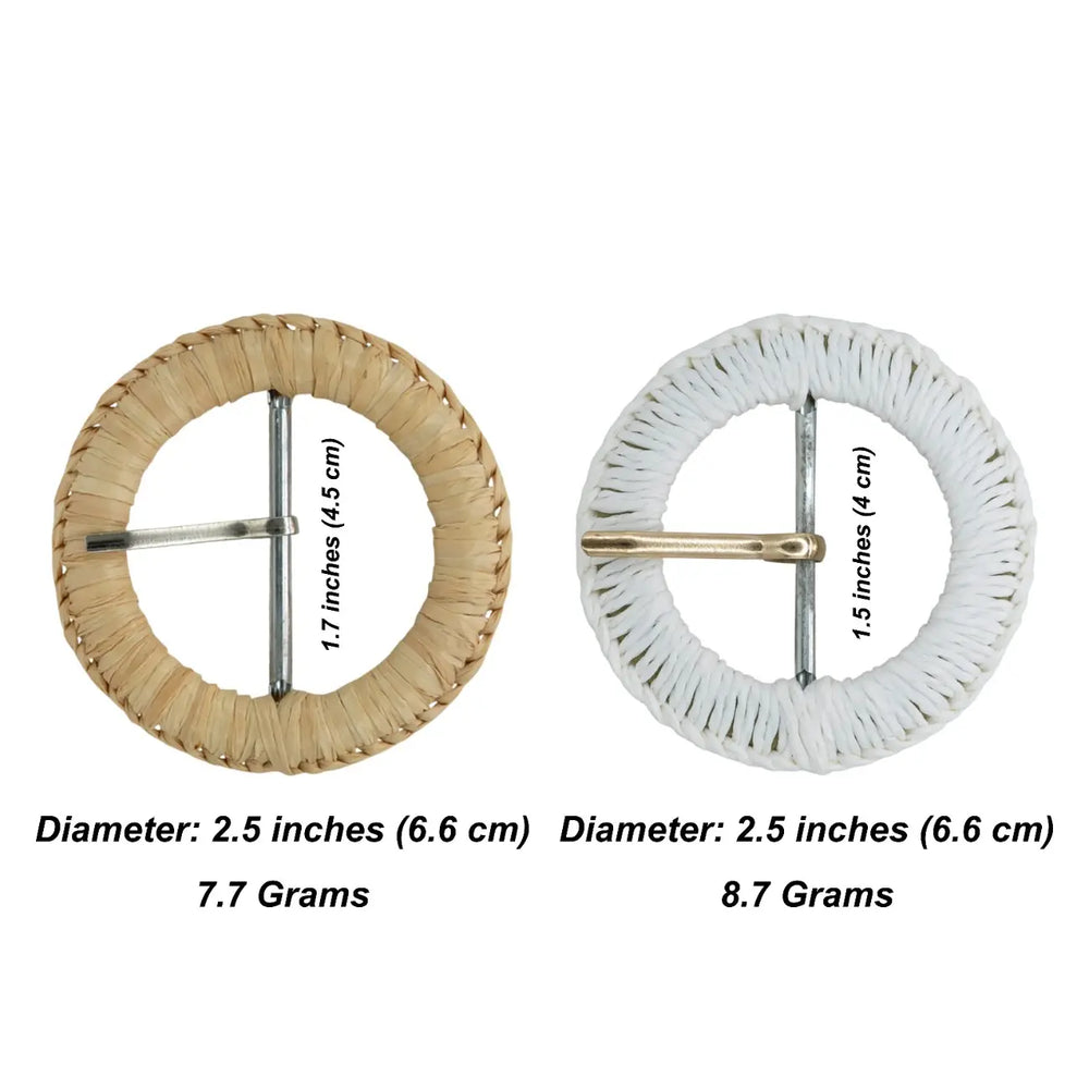 Ani Accessories handmade round buckle with metal pin 2.5 inch buckle for belt bag fashion DIY craft decor