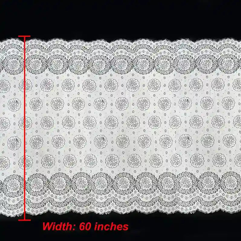 Ani Accessories ornate embroidery medallion French fabric dyeable 60 inch perfect for wedding dresses