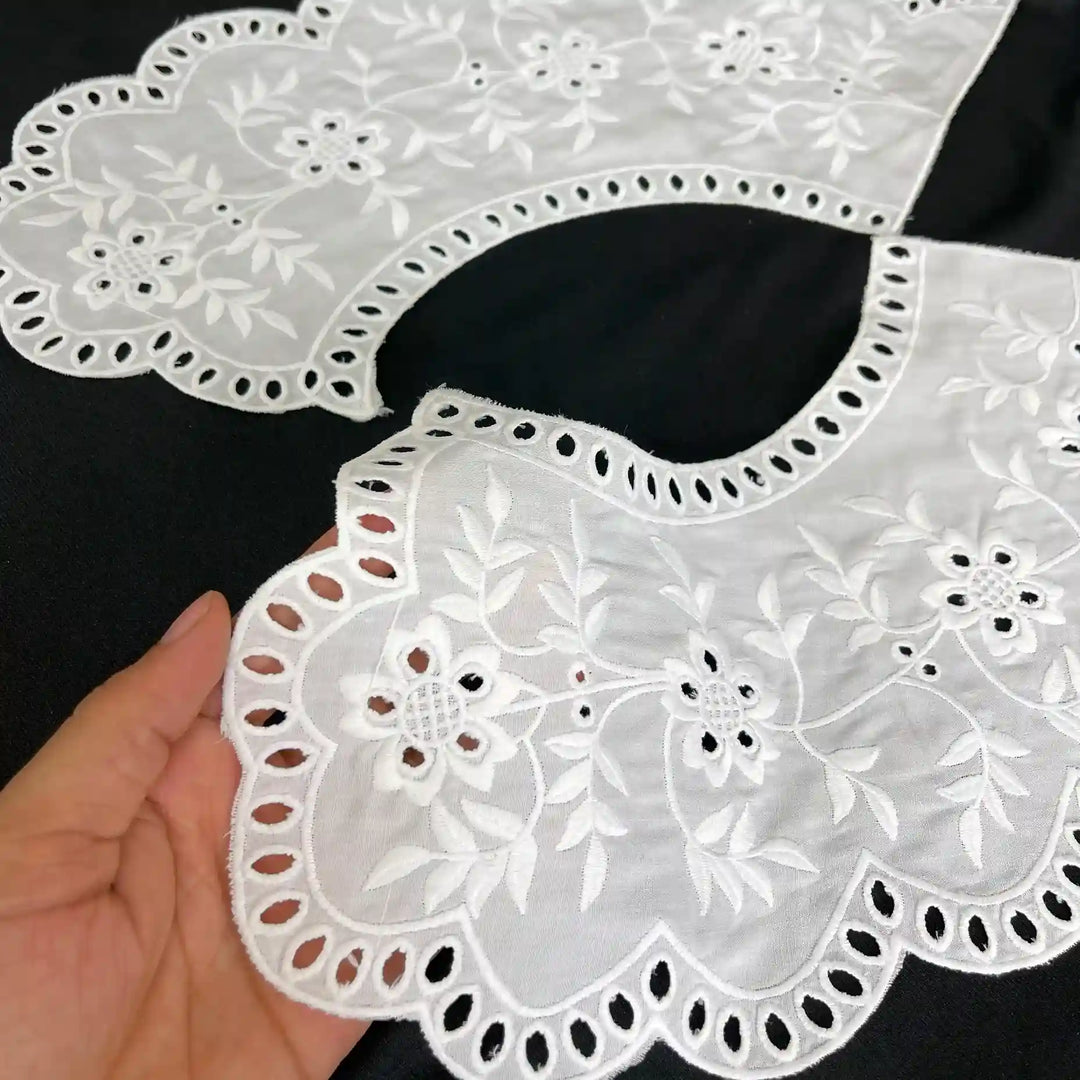 Ani Accessories removable Peter Pan collar with elegant curved edges for dresses, kurtis, tops and DIY apparel