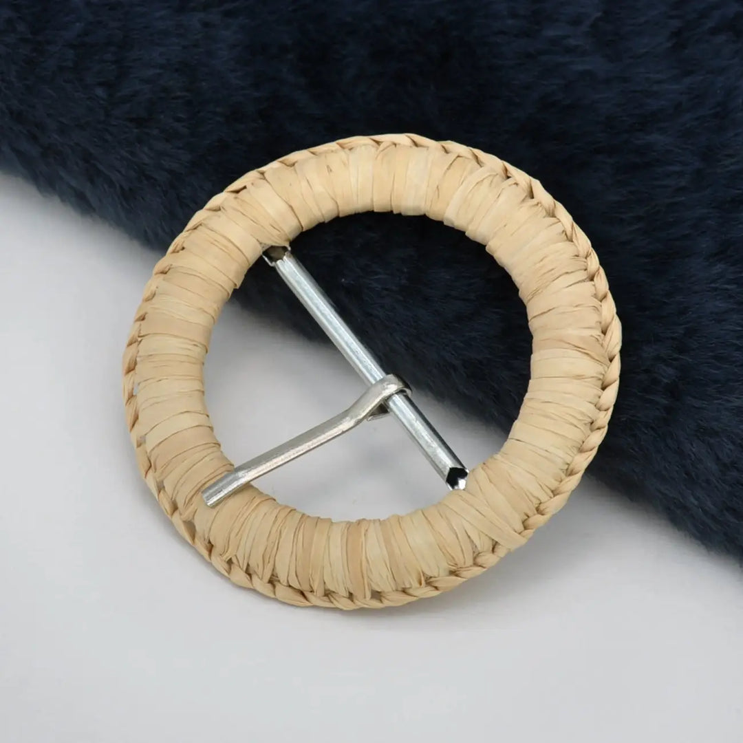 Ani Accessories round handcrafted buckle metal pin 2.5 inch buckle for belts bags DIY sewing craft decor