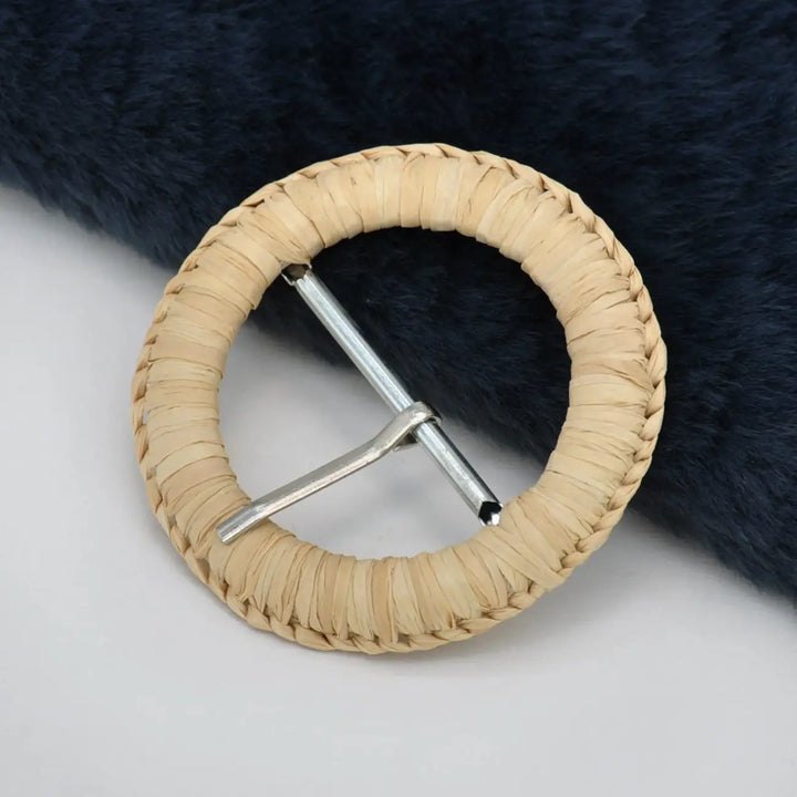 Ani Accessories round handcrafted buckle metal pin 2.5 inch buckle for belts bags DIY sewing craft decor