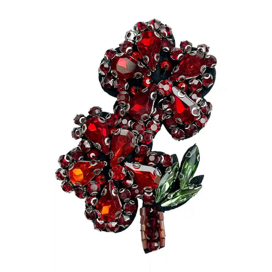 Ani Accessories sew flower patch for jackets shirts denim jeans bags and DIY clothing projects with elegant floral design