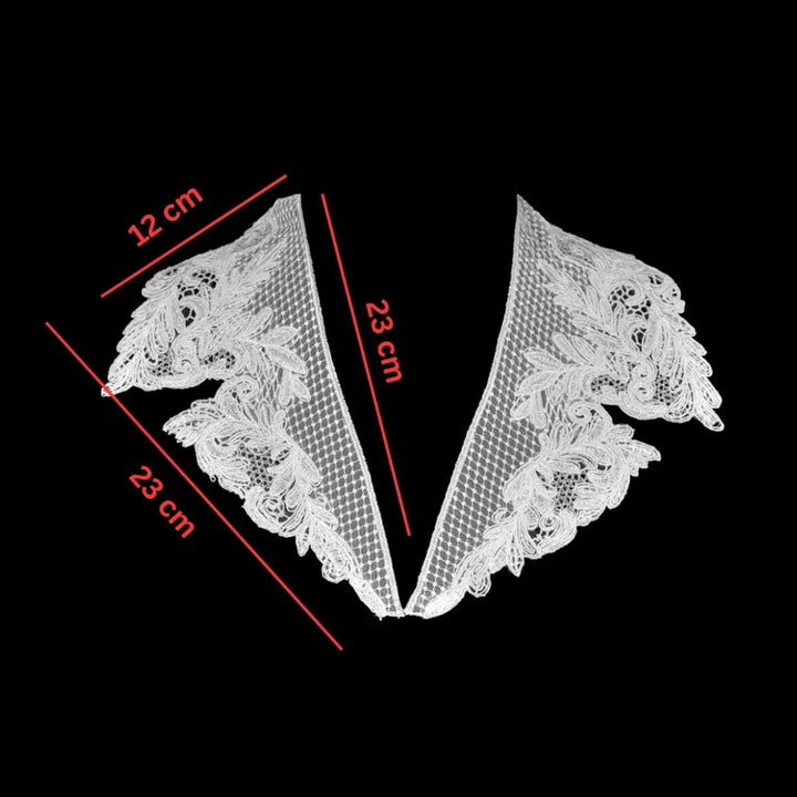 Ani Accessories vintage style floral scalloped Peter Pan collar for dresses and blouses