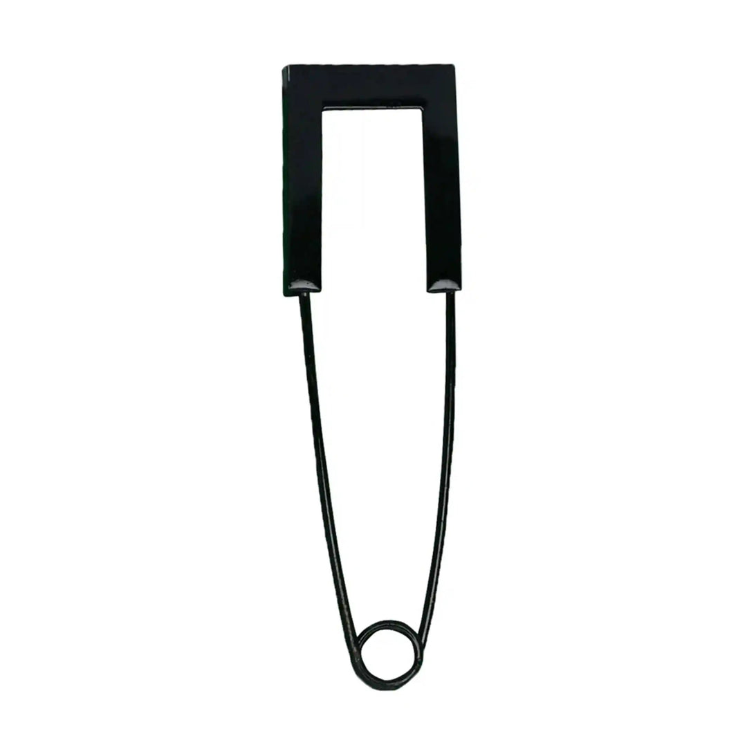 Ani Accessories black safety pin with product details on a white background for garments, crafts, and daily use.