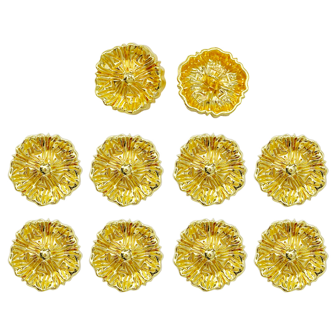 Blooming Beauty Metal Buttons