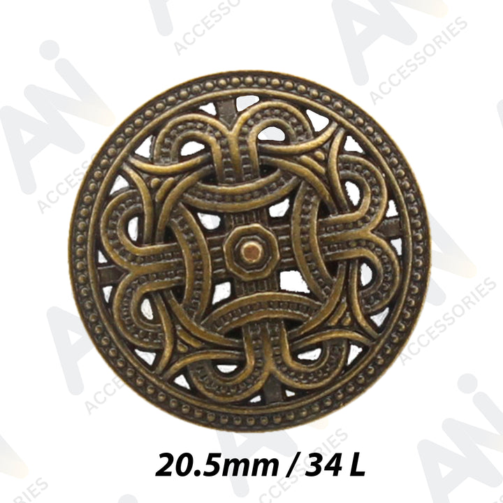 Baroque Design Metal Buttons