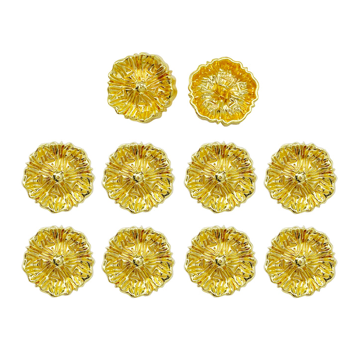 Blooming Beauty Metal Buttons