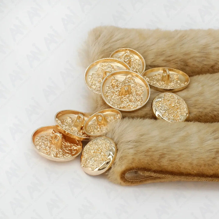 Ruffle Design Metal Buttons | 18mm (28L) & 22mm (34L)