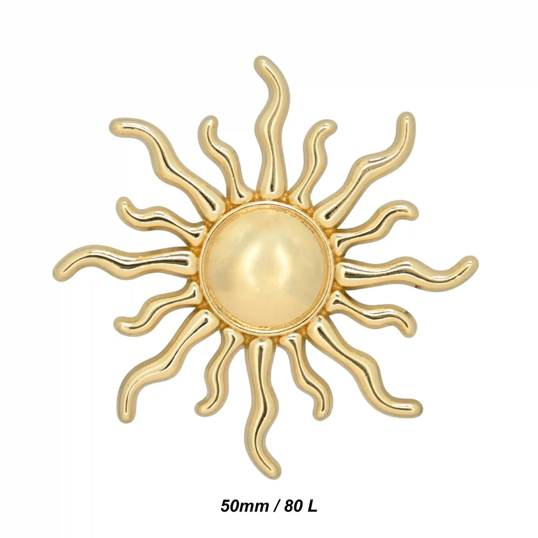 Sun Style Metal Buttons | 25mm & 50mm
