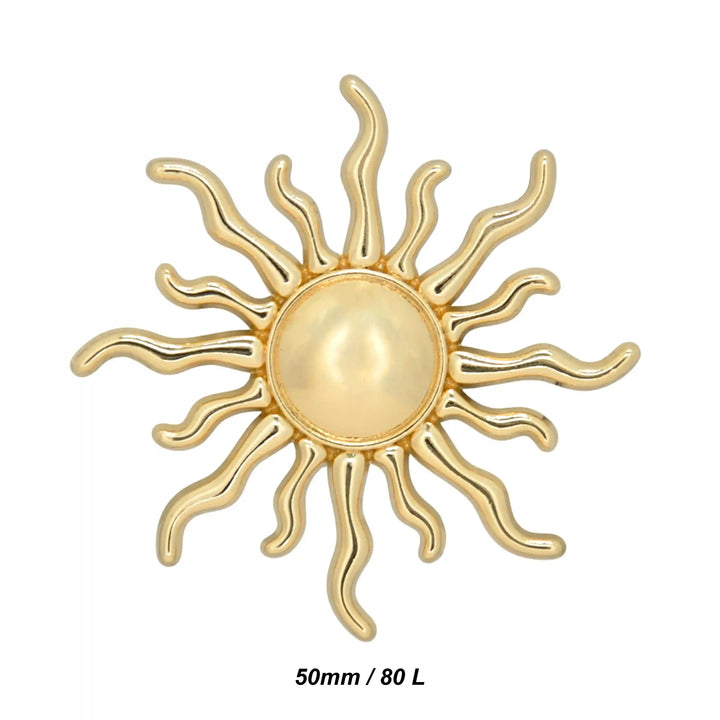 Sun Style Metal Buttons | 25mm & 50mm
