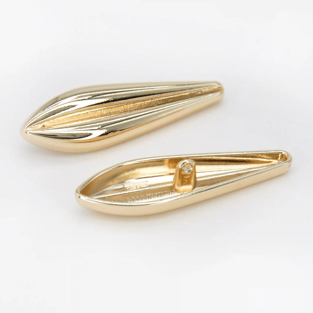 Metallic Teardrop Metal Button | 50mm & 24mm