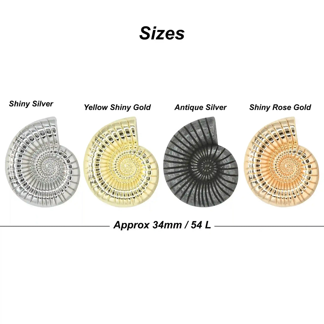 Shell Style Metal Buttons | 34mm(54L)