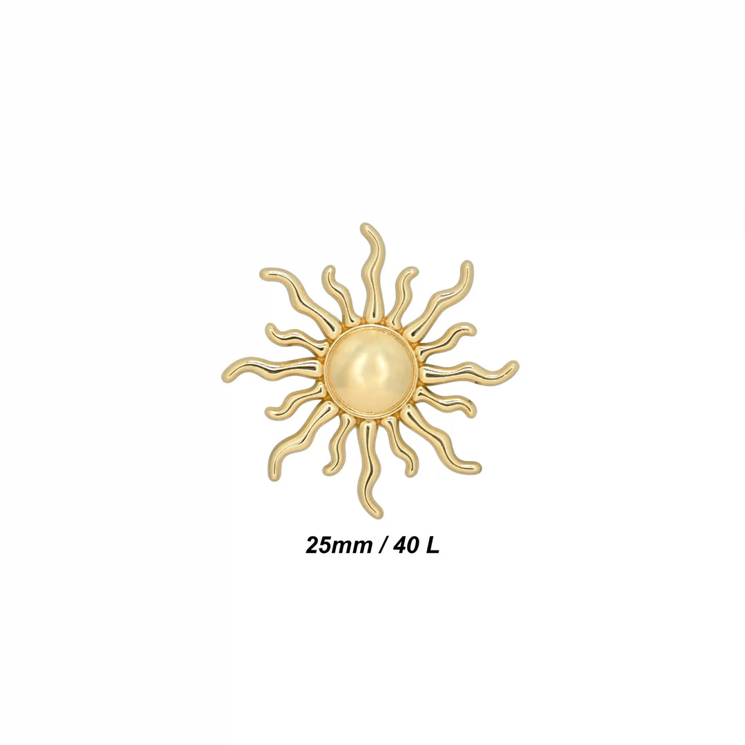 Sun Style Metal Buttons | 25mm & 50mm