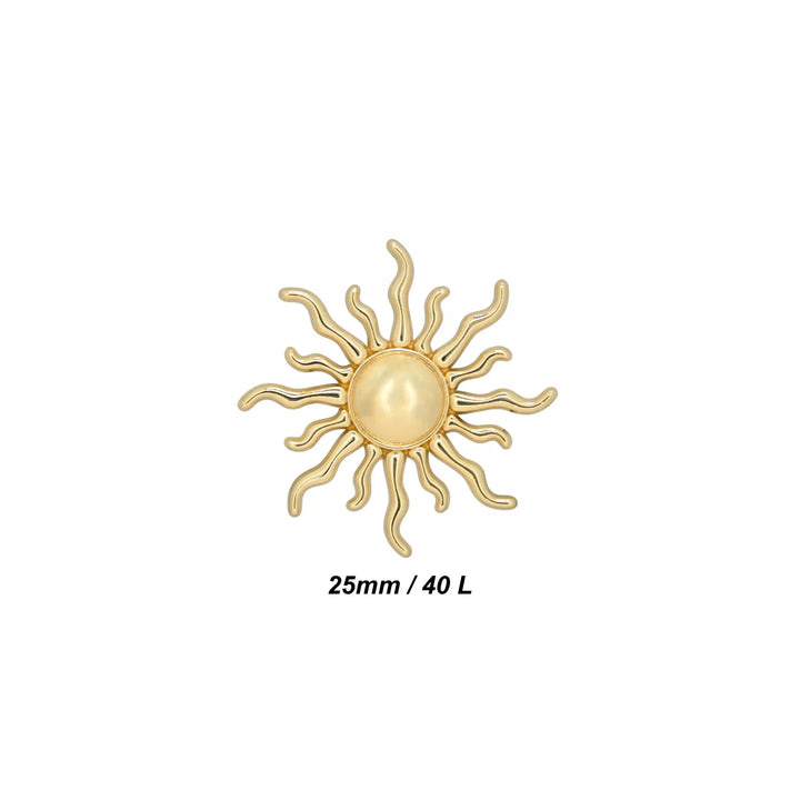 Sun Style Metal Buttons | 25mm & 50mm