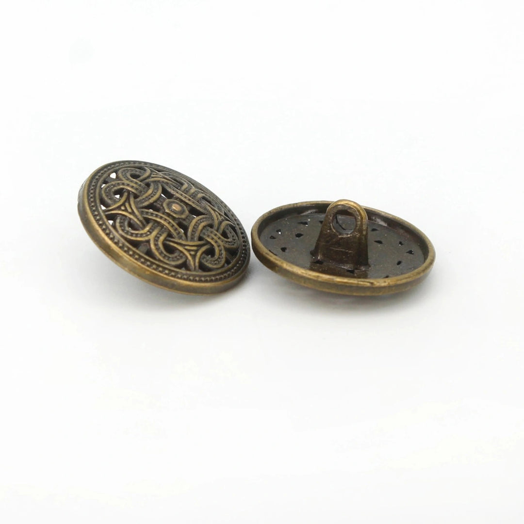 Celtic Knotwork Metal Buttons | 18mm(28L) & 20mm(32L)