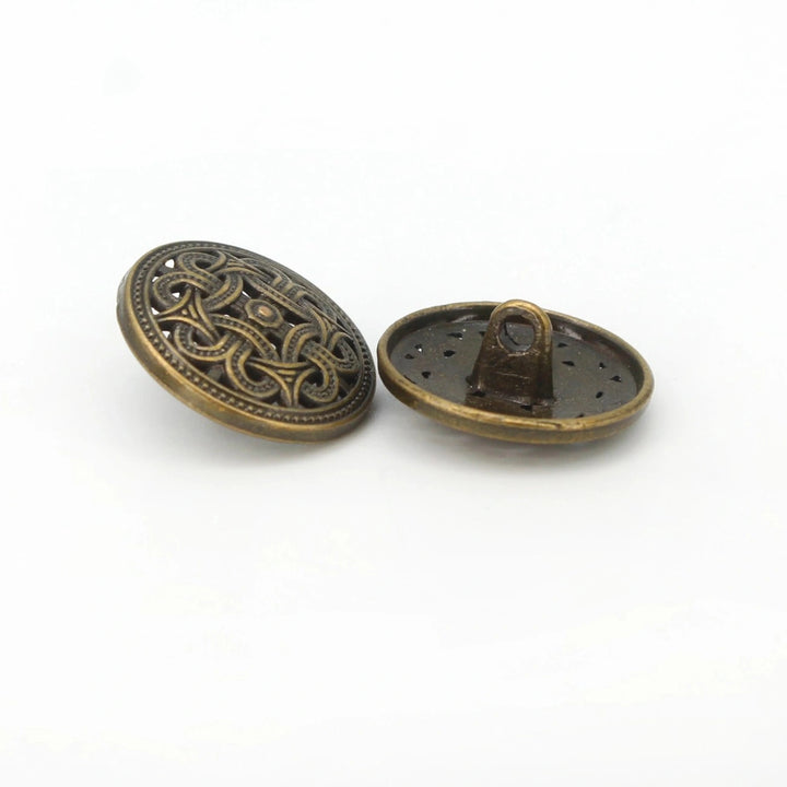 Celtic Knotwork Metal Buttons | 18mm(28L) & 20mm(32L)