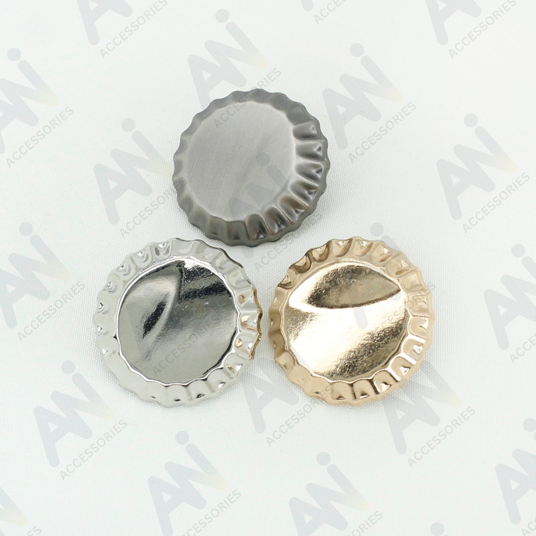 Decorative Metal Sewing Buttons for Craft Projects