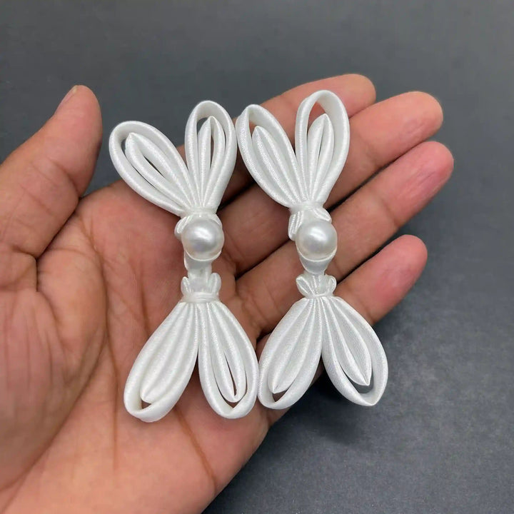 High-Gloss Liquid Ripple Frog Button