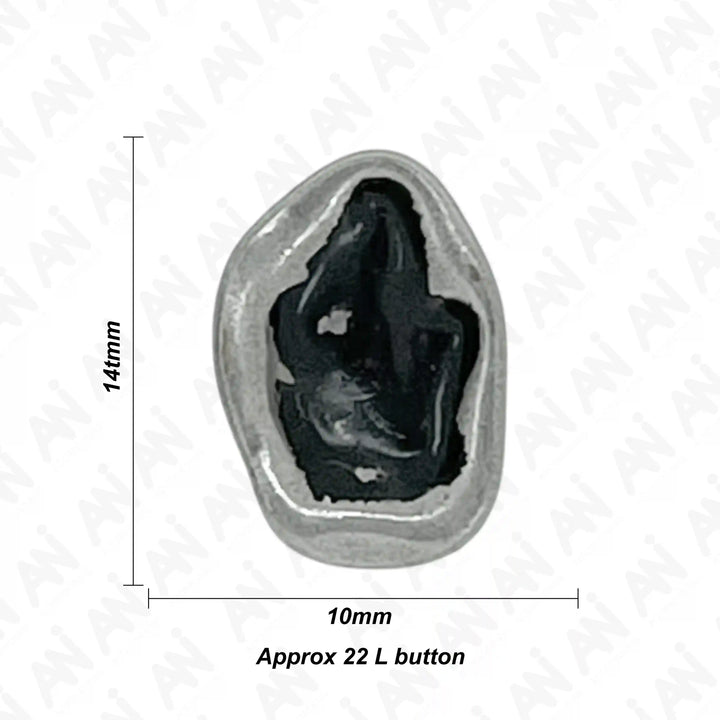 Irregular Shape Shirt Metal Buttons | 10mm(22L)