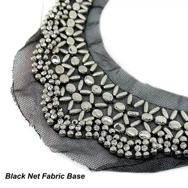 Beaded Round Neck Applique