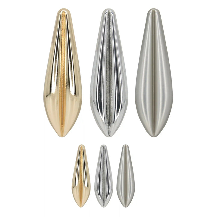 Metallic Teardrop Metal Button | 50mm & 24mm