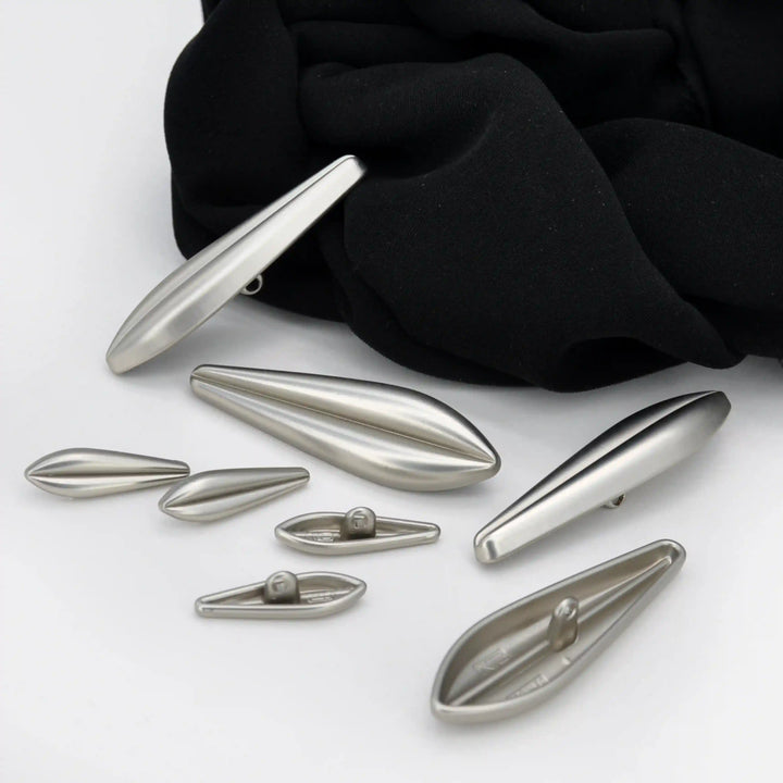 Metallic Teardrop Metal Button | 50mm & 24mm