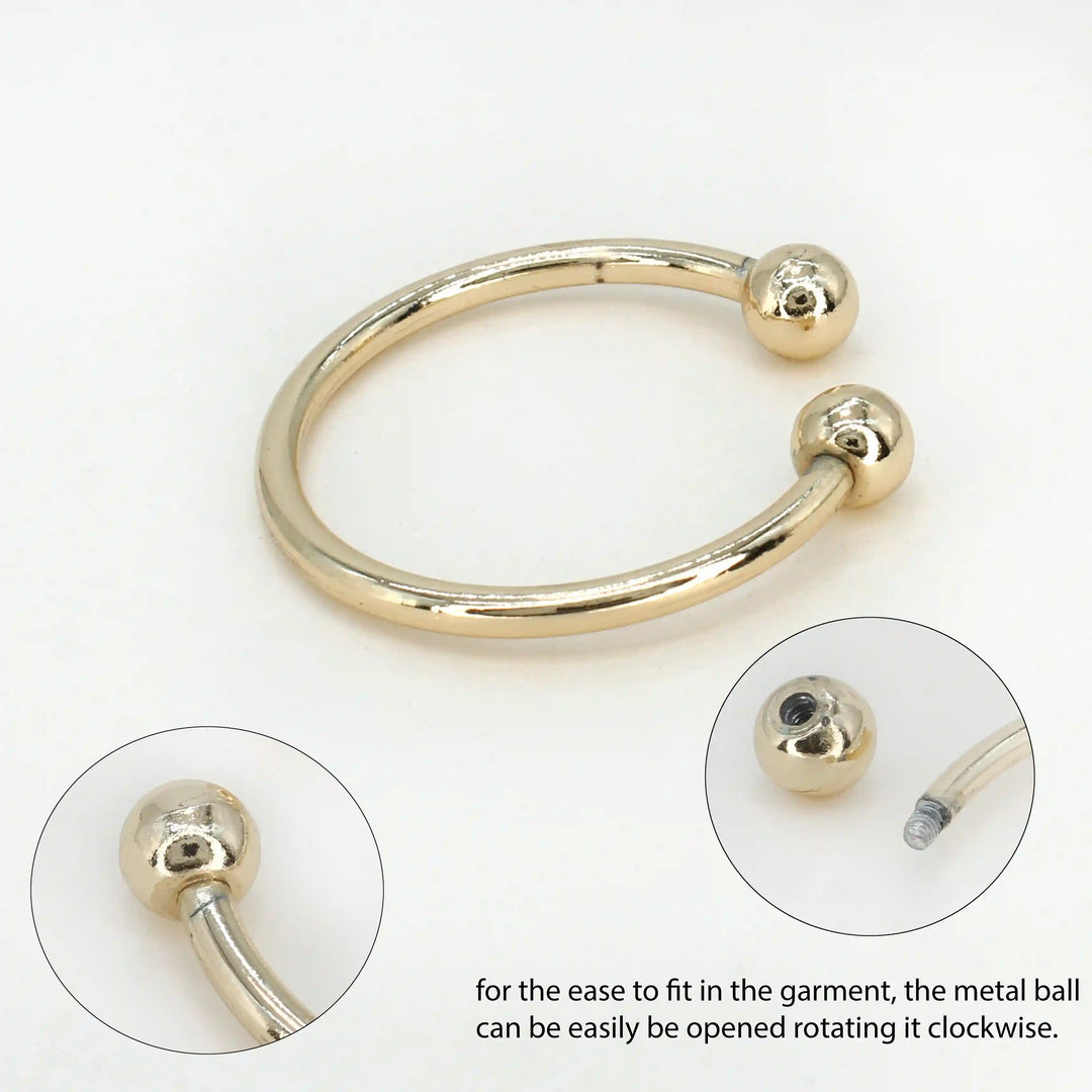 Curved Circular Elegance Metal Buckle