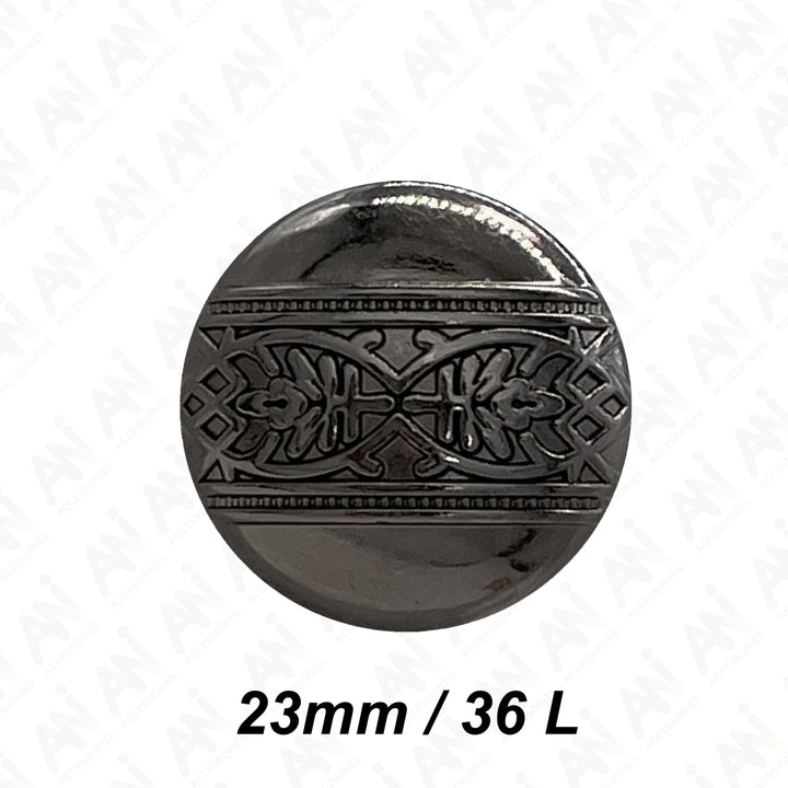 Etched Design Metal Buttons