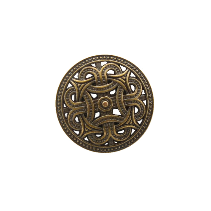 Intricate Viking Shield Design Metal Button Pack of (6 Big + 6 Small)