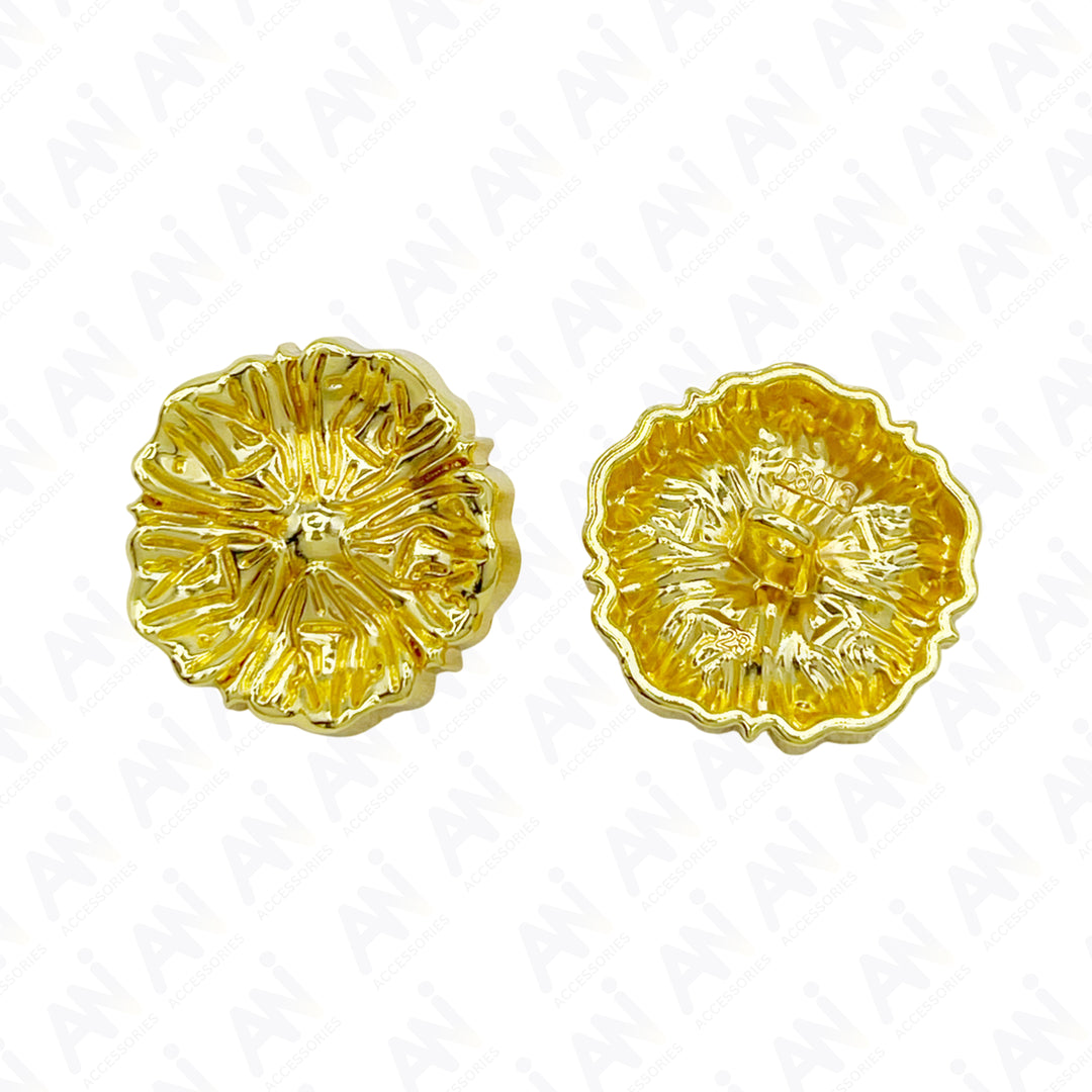 Blooming Beauty Metal Buttons