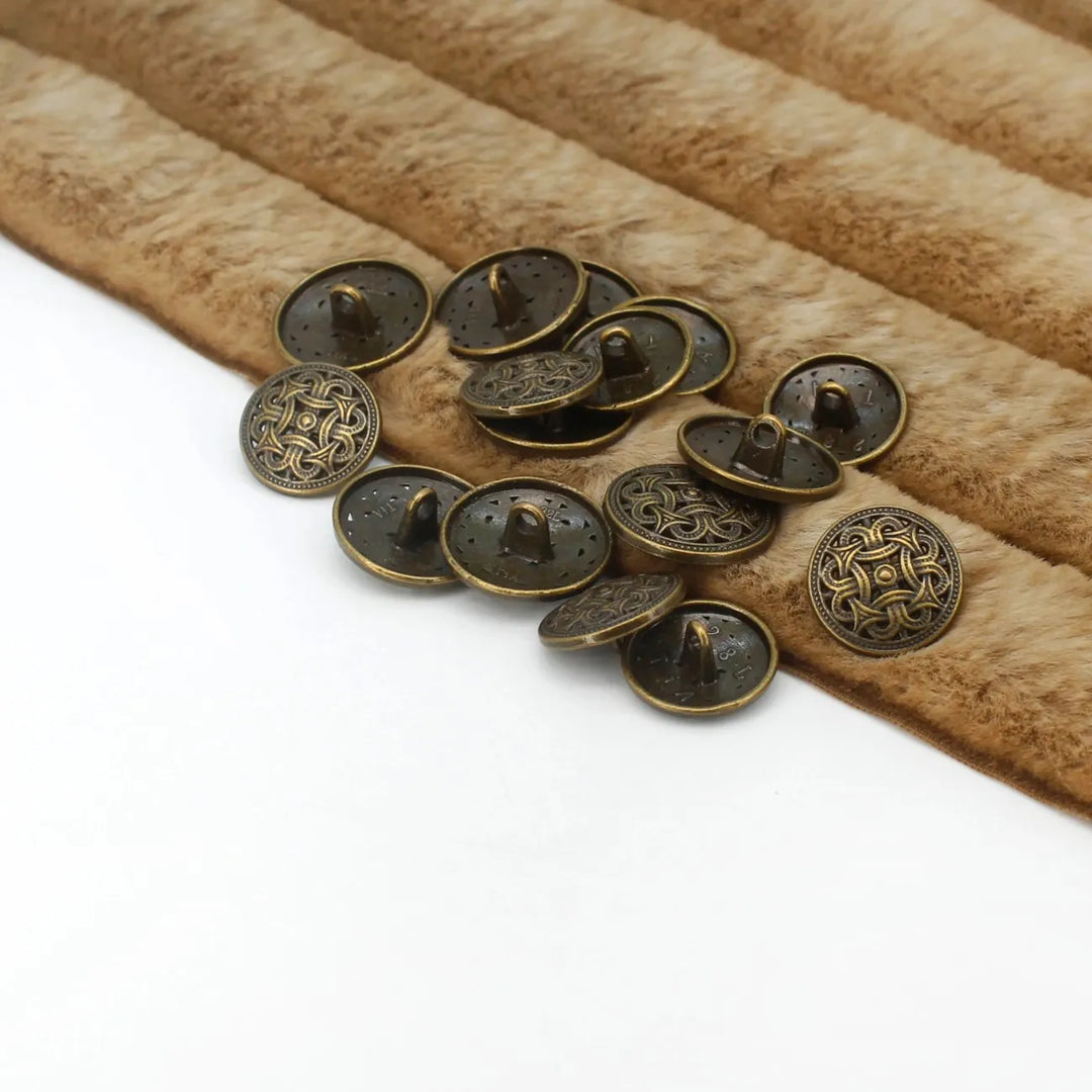 Celtic Knotwork Metal Buttons | 18mm(28L) & 20mm(32L)