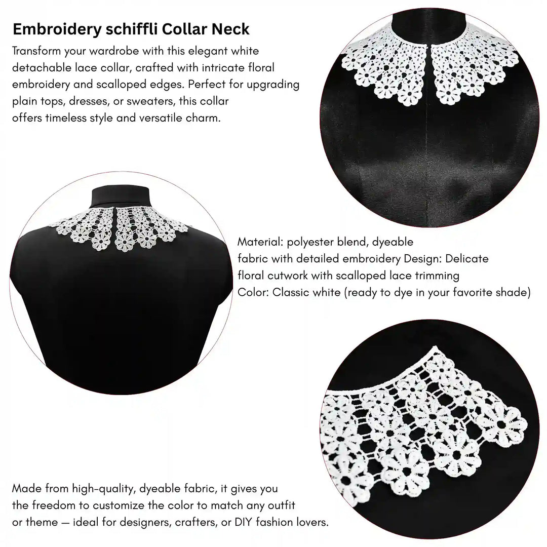 Crochet Lace Neck Collar