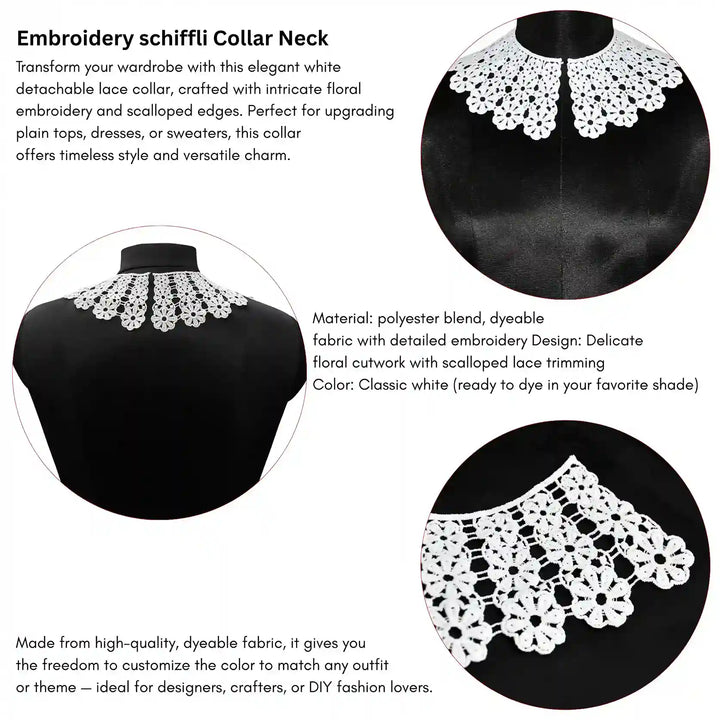 Crochet Lace Neck Collar