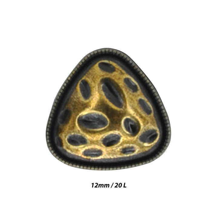 Round Triangle Hammered12mm Shirt Buttons