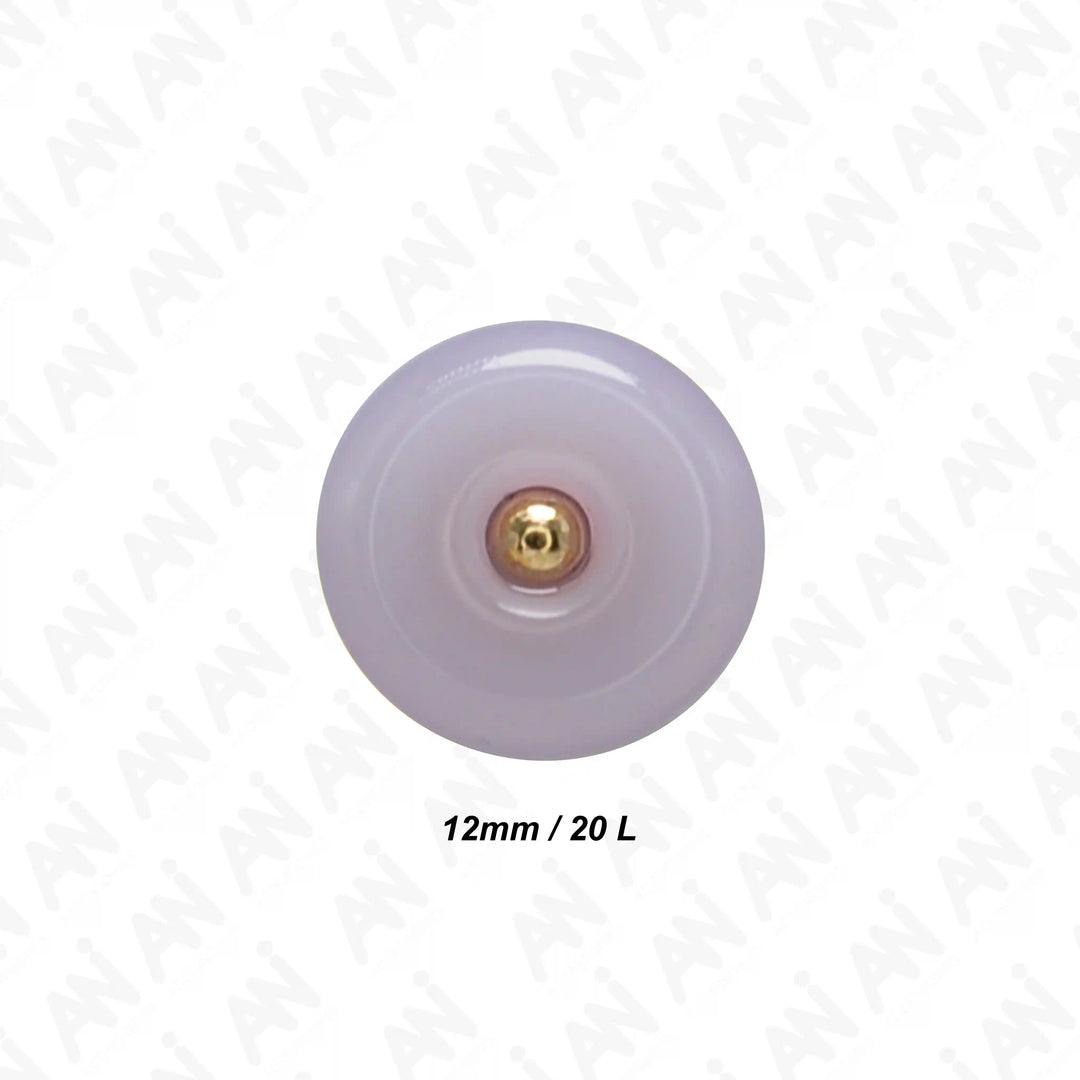Classic Round Resin Shank Buttons | 12mm