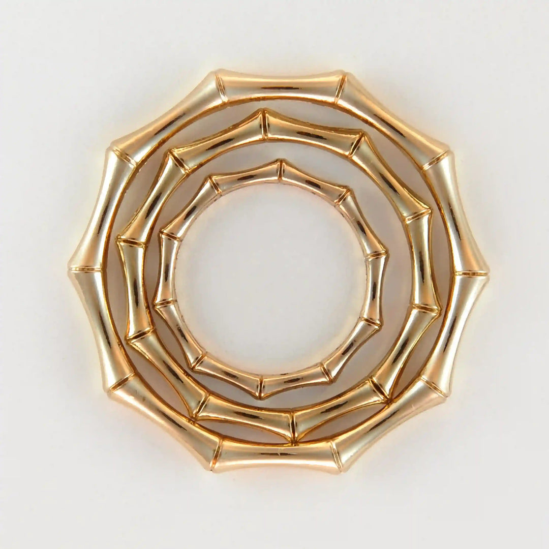 Bamboo Style Circular Buckle