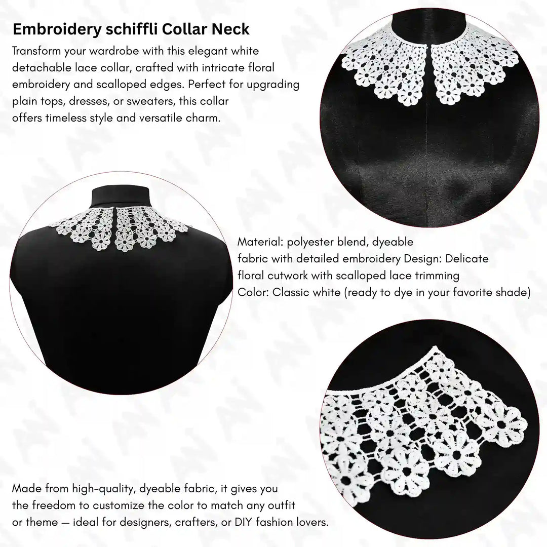 Crochet Lace Neck Collar