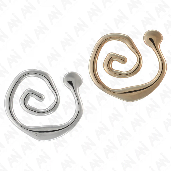 Spiral Inspire Gold & Silver Metal Buckle