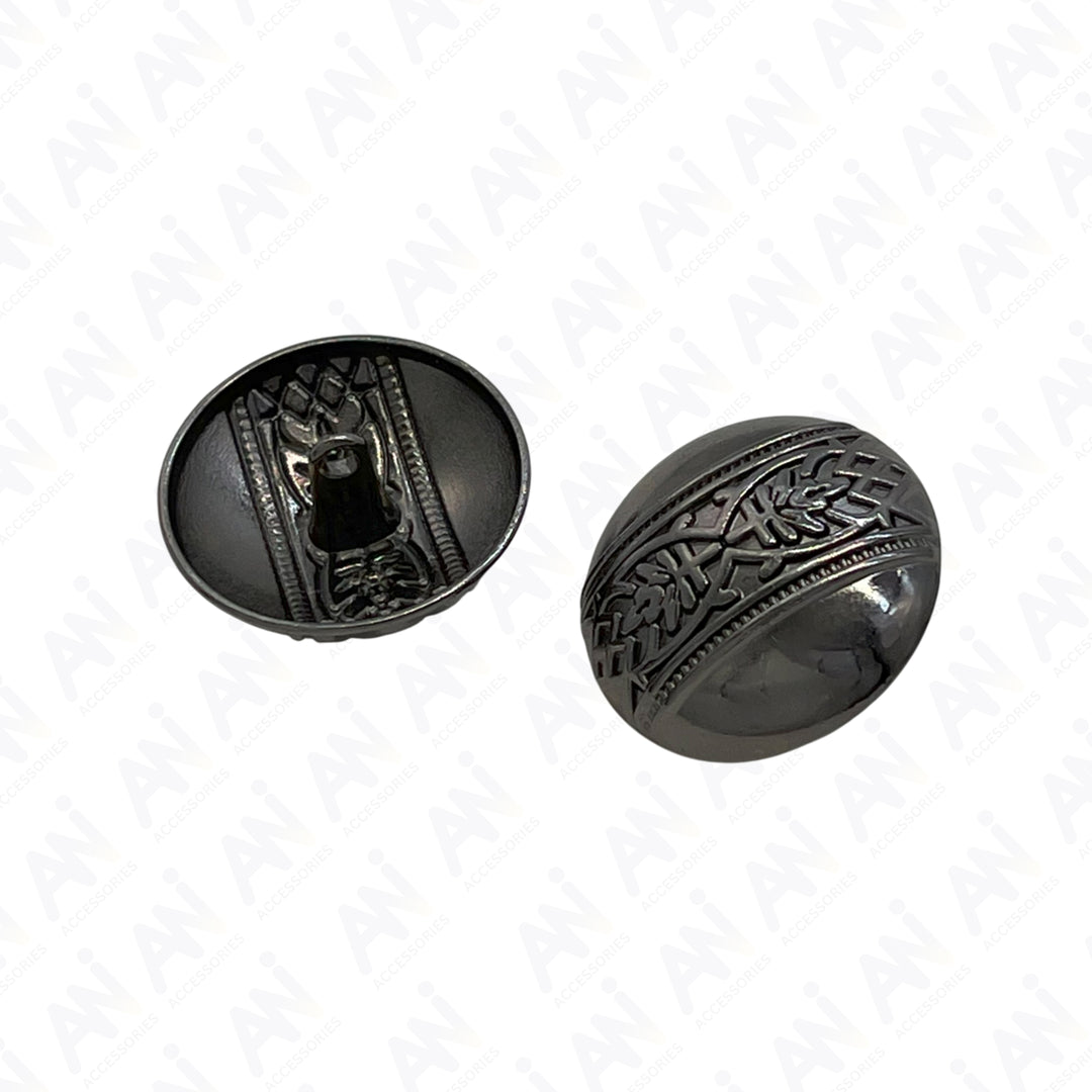 Etched Design Metal Buttons