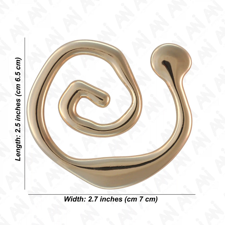 Spiral Inspire Gold & Silver Metal Buckle